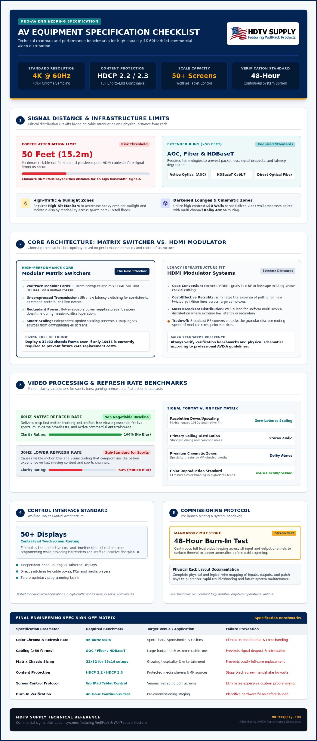 Professional AV Equipment Specification Checklist 2026
